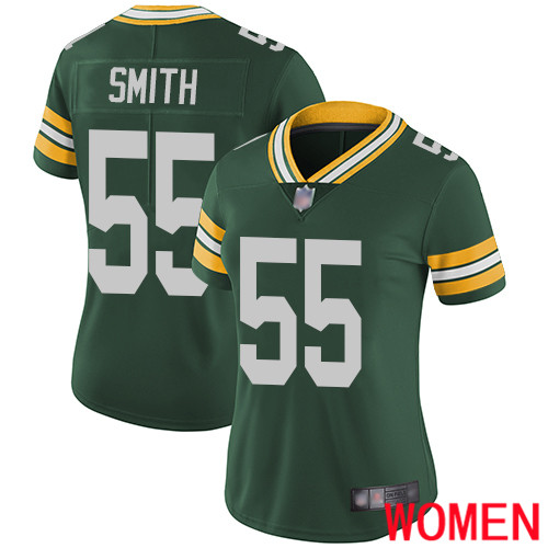 Green Bay Packers Limited Green Women #55 Smith Za Darius Home Jersey Nike NFL Vapor Untouchable